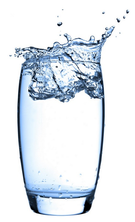 glass of healthy water glass of healthy water that is structured water by the WoLF water structuring device