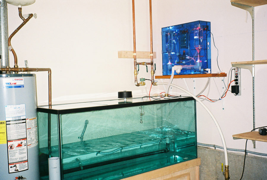WoLF Installation in garage with Aquarium as tank with awesome float valves