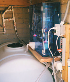 WoLF Installation in outdoor shed with tank