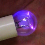 Violet Ray Bulb arcs inside as it touches body
